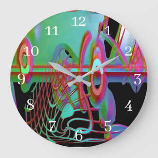 Abstract Togetherness Round Clock