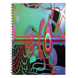 Abstract Togetherness Spiral Notebook