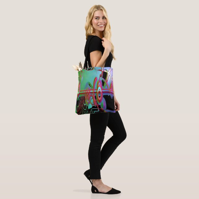 Abstract Togetherness Tote Bag (On Model)