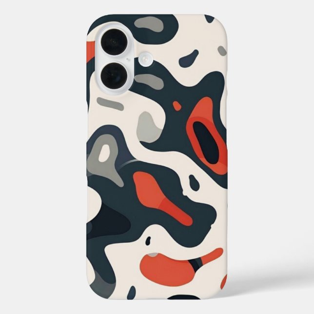 Abstract Topographic Map Design Phone Case (Back)