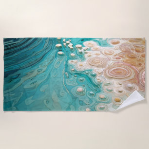 Abstract Topographic Ocean Art Beach Towel