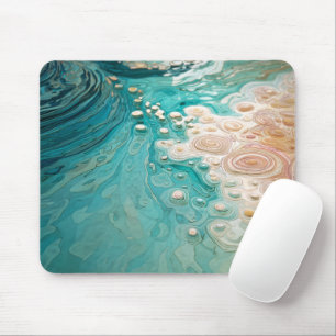 Abstract Topographic Ocean Art Mouse Pad