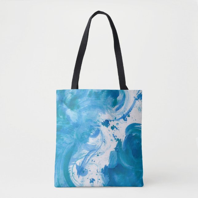 Abstract Tote Bag - Ocean Current (Front)