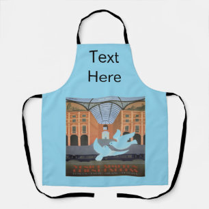 Abstract Train Design add text, Apron