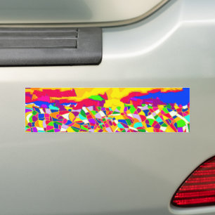 Abstract Transcendence-oil painting Bumper Sticker