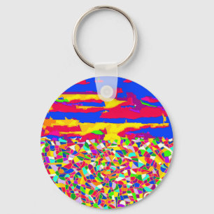 Abstract Transcendence-oil painting Keychain