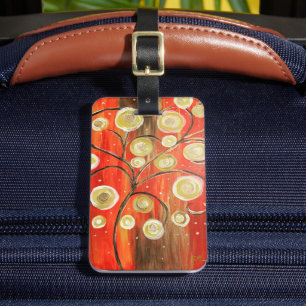 Abstract Tree Acrylic Luggage Tag
