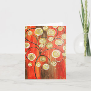 Abstract Tree - BLANK Note Card