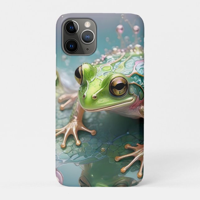 Abstract Tree Frog Fractal Art, Case-Mate iPhone Case (Back)