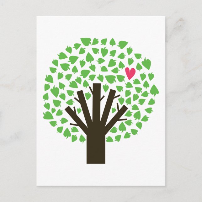 Abstract Tree Hugger Postcard (Front)