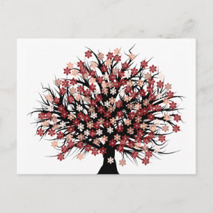 Abstract Tree Hugger Postcard