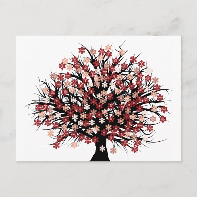 Abstract Tree Hugger Postcard (Front)