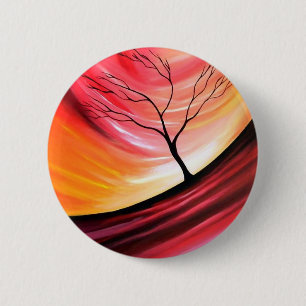 Abstract Tree - Modern Art 2 Inch Round Button