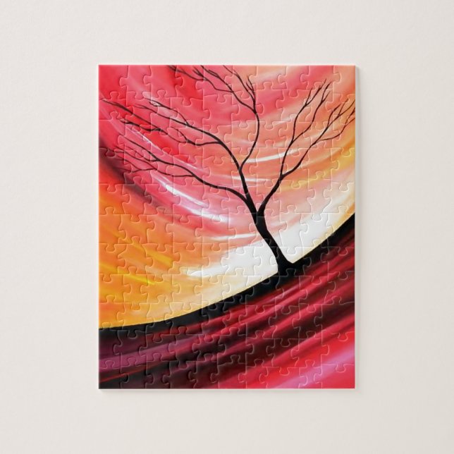 Abstract Tree - Modern Art Jigsaw Puzzle (Vertical)