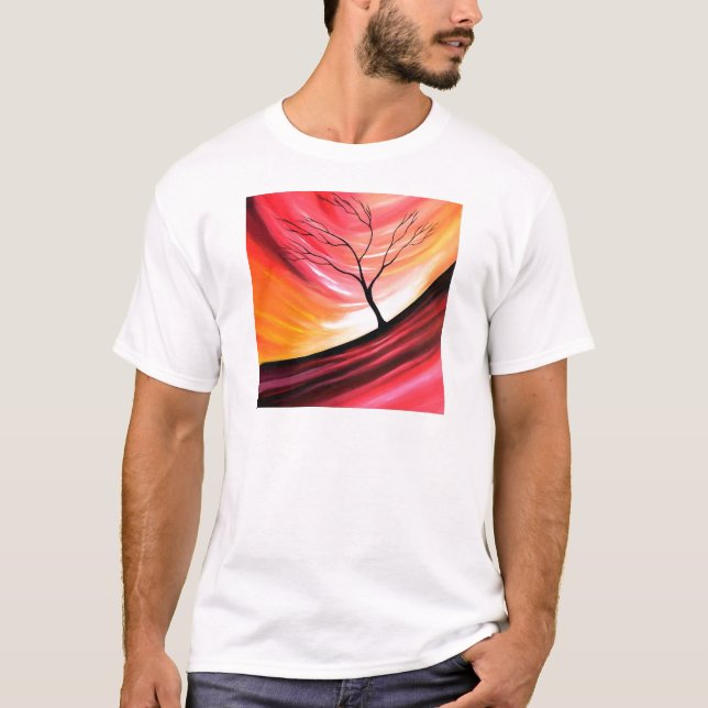 Abstract Tree - Modern Art T-Shirt (Front)
