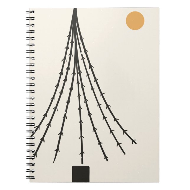 Abstract tree moon notebook (Front)