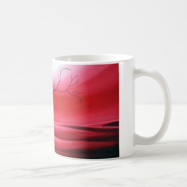 Abstract Tree Red Sky Coffee Mug (Right)