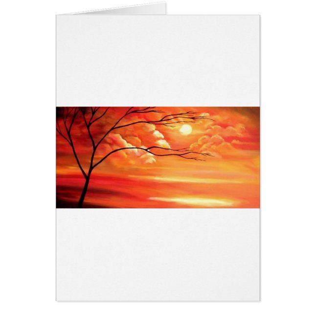 Abstract Tree & Red Sunset (Front)