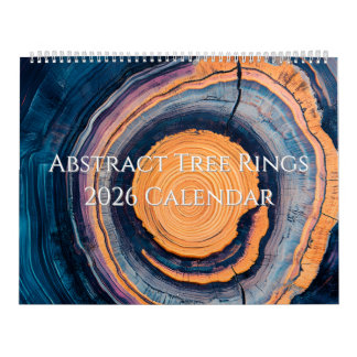 Abstract Tree Ring 2026 Calendar
