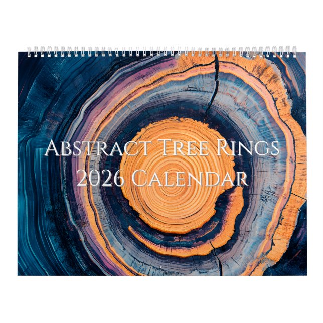 Abstract Tree Ring 2026 Calendar (Cover)