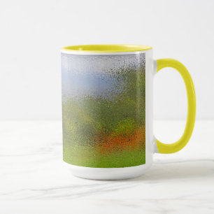 Abstract Trees And Hillside Mug