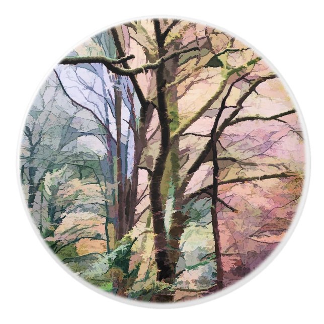 ABSTRACT TREES CERAMIC KNOB (Front)