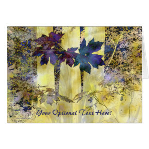 Abstract Trees & Leaves Custom Card