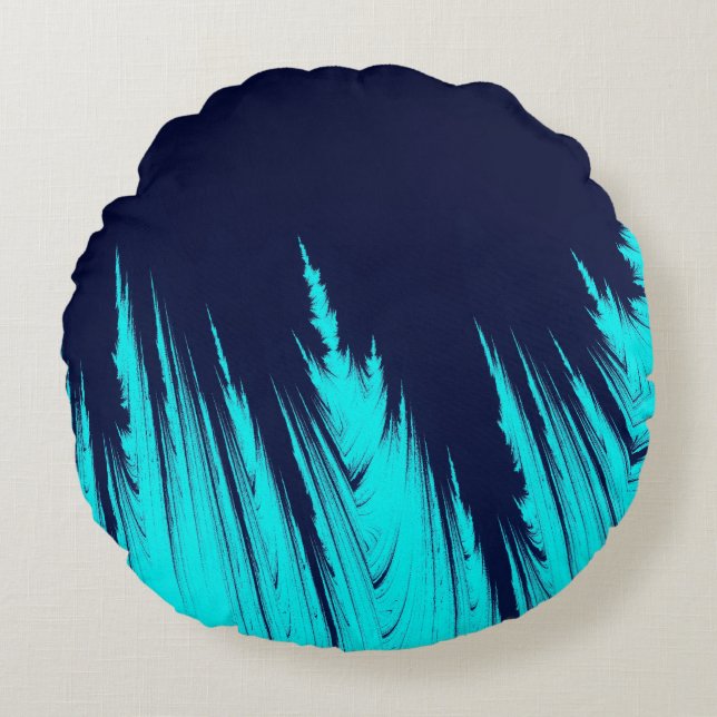 ABSTRACT TREES ROUND PILLOW (Front)