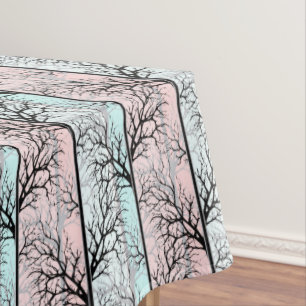 Abstract, trees tablecloth