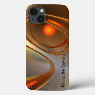 Abstract trendy and elegant 3d Design iPhone 13 Case