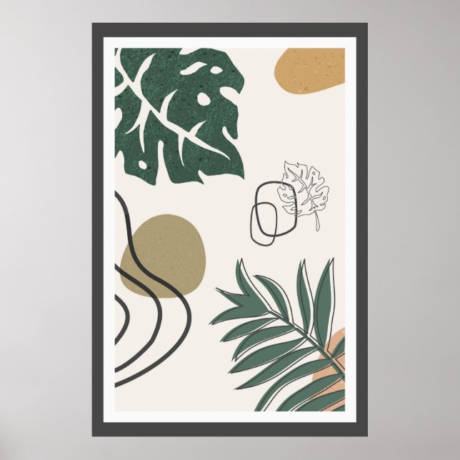 Abstract trendy design poster (Front)