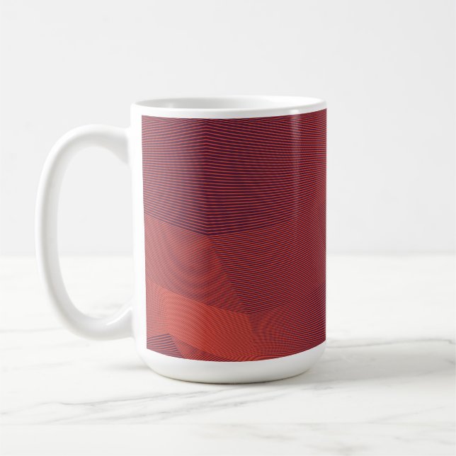 Abstract, trendy, modern geometric graphic art coffee mug (Left)