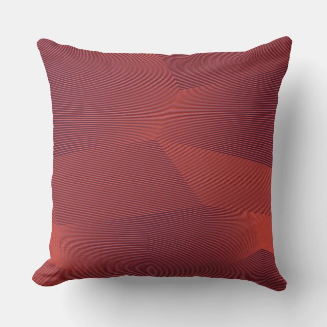 Abstract, trendy, modern geometric graphic art throw pillow (Front)