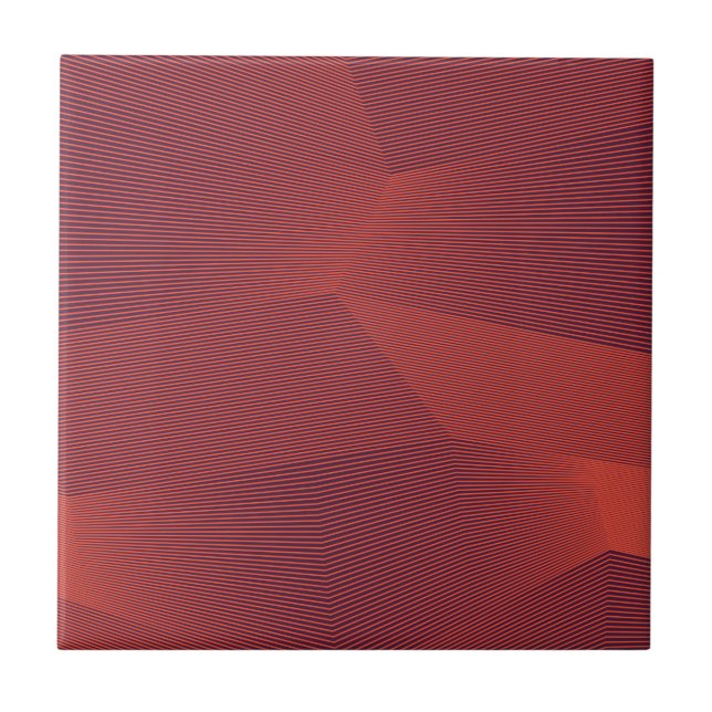 Abstract, trendy, modern geometric graphic art tile (Front)