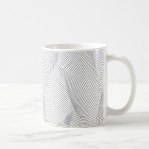 Abstract, trendy, modern, simple line pattern coffee mug