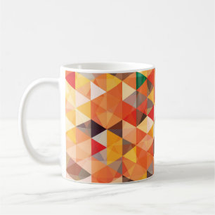 Abstract Triangle Geometric Seamless Pattern Coffee Mug