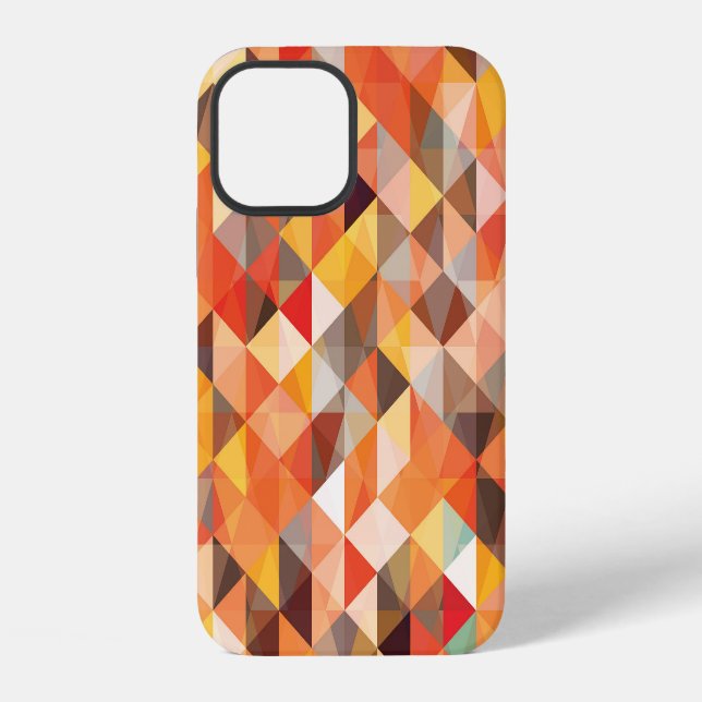 Abstract Triangle Geometric Seamless Pattern iPhone Case (Back)