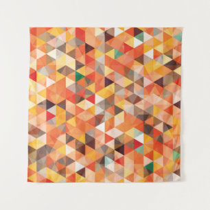 Abstract Triangle Geometric Seamless Pattern Tapestry