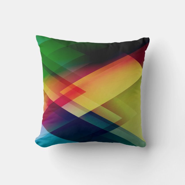 Abstract triangle throw pillow (Front)