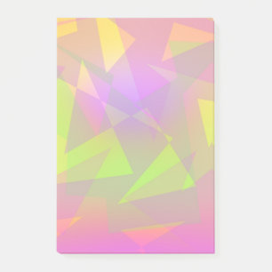 Abstract Triangles and Rectangles Post-it Notes