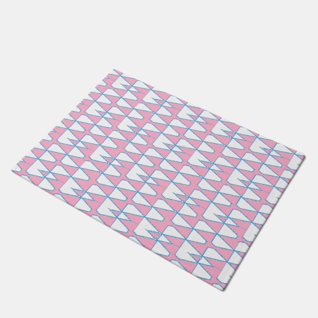 Abstract triangles background on doormat (Angled)