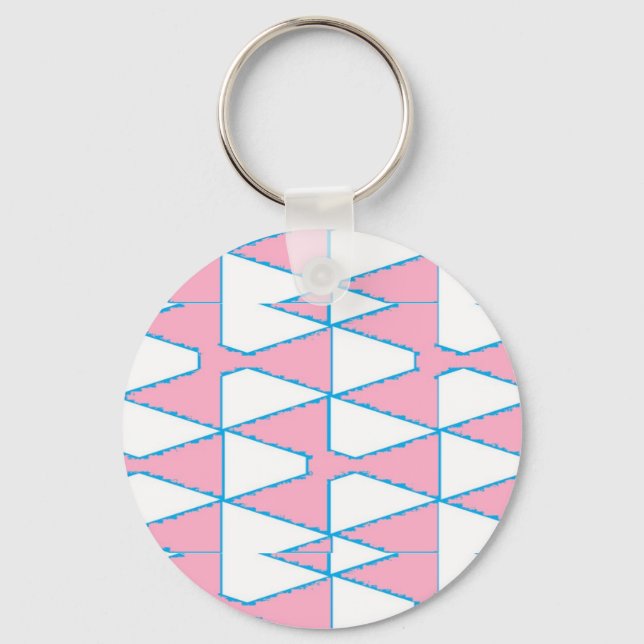 Abstract triangles background on keychain (Front)