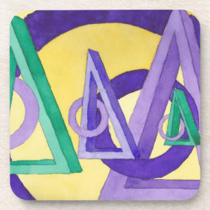 Abstract Triangles Coaster