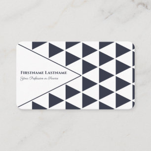 Abstract triangles grey blue shapes design business card