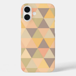 Abstract Triangles Modern Fade Geometric Pattern iPhone 16 Plus Case