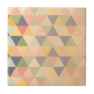 Abstract Triangles Modern Fade Geometric Pattern T Tile