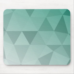 Abstract Triangles Seamless Pattern - Green Mouse Pad