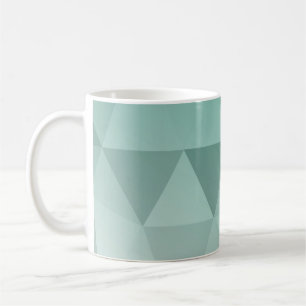 Abstract Triangles Seamless Pattern - Green Versio Coffee Mug