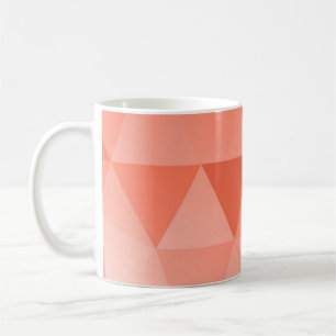 Abstract Triangles Seamless Pattern - Red Version Coffee Mug