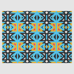 Abstract Tribal Colourful Mosaic Geometric Pattern Tissue Paper